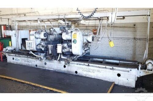 8" X 144" DAVIS & THOMPSON DOUBLE-END FACING MILLING DRILLING & CENTERING MACHINE W/20 HP MILLING HEADS & 7.5 HP DRILLING HEADS W/ACU-RITE DIGITAL READOUTS For Sale