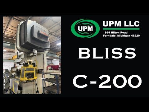 BLISS C-200 For Sale