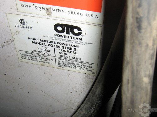 Used POWER TEAM PQ120 For Sale in Michigan