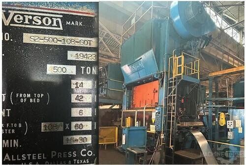 Used VERSON S2-500-108-60 (1970) For Sale in Michigan